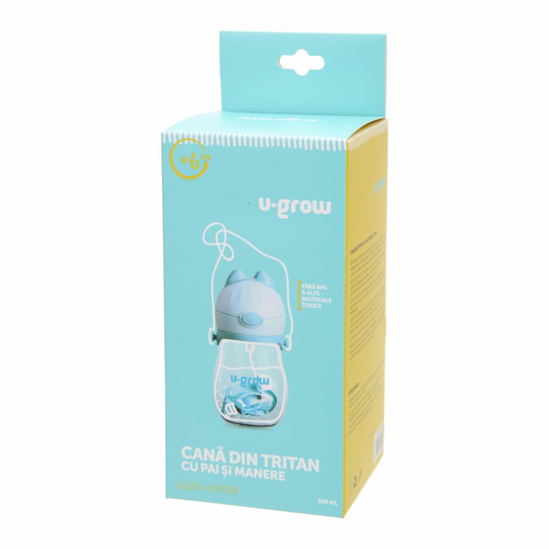 Cana Cu Pai Si Curea, Tritan 330 Ml, U-Grow