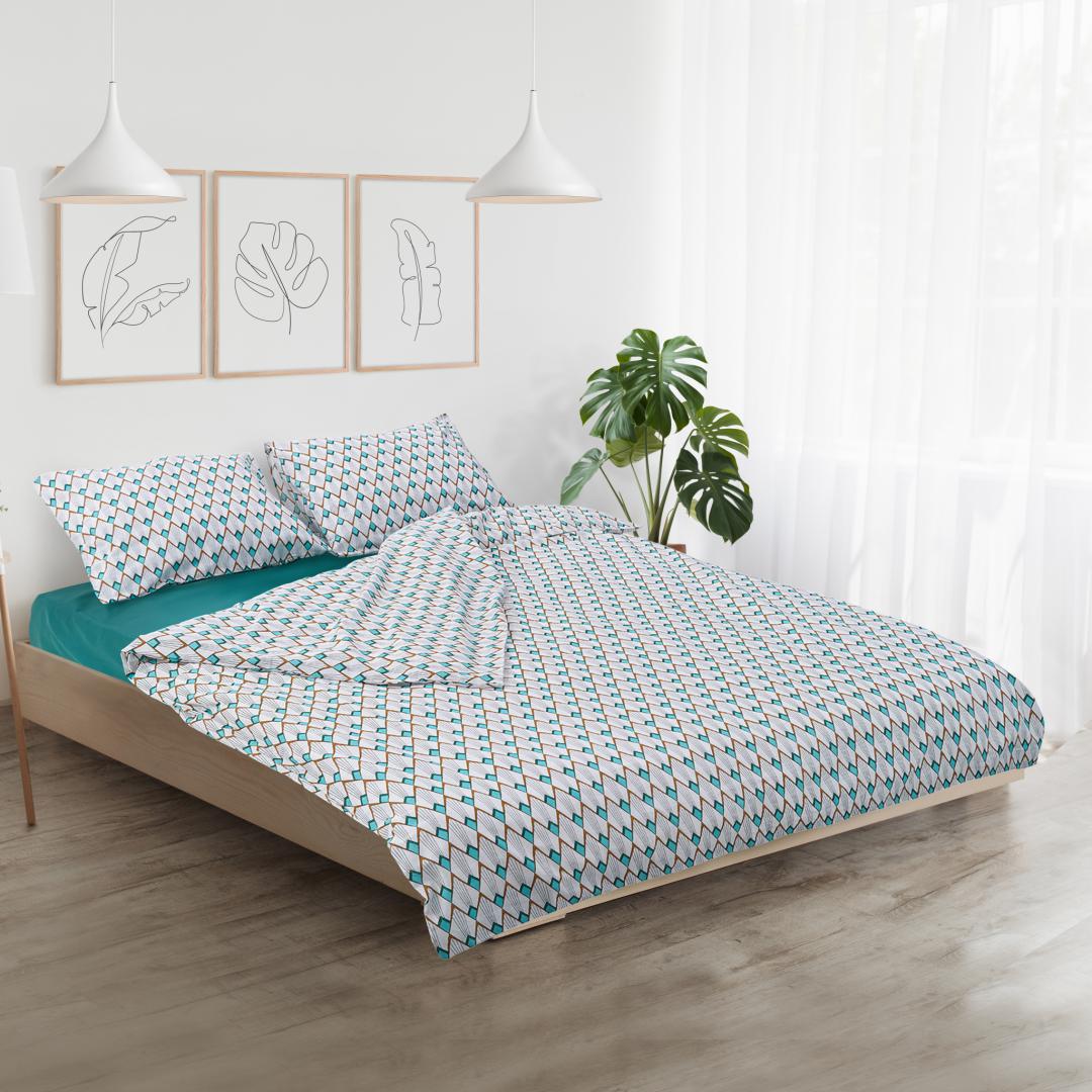 Set lenjerie de pat, Heinner, 4 buc, Multicolor