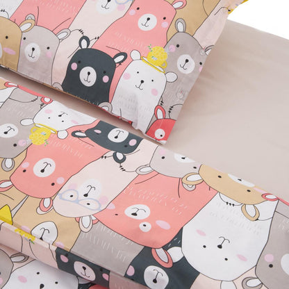 Set De Pat Single Bumbac Animals