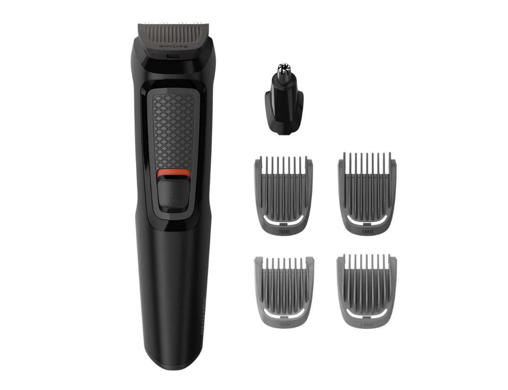 Kit De Ingrijire Philips 6 In 1 Multigroom Mg3710/15, Fara Fir, Lame Cu Ascutire Automata, 4 Piepteni, L X A X I (Mm)