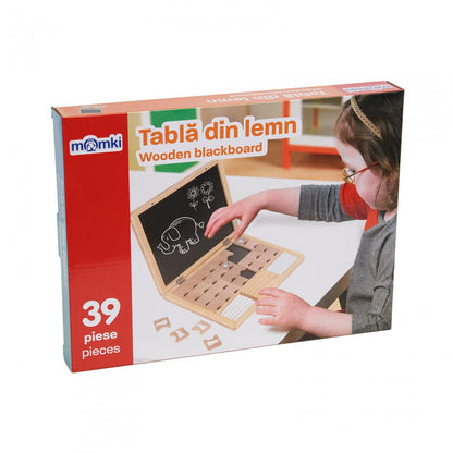 Tabla Din Lemn Cu 39 De Piese, Momki
