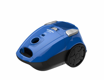 Aspirator cu sac Heinner HVC-MBL1400-V2, 700 W, sac textil, 3 L, putere variabila, HEPA 12, tub telescopic metalic, Albastru