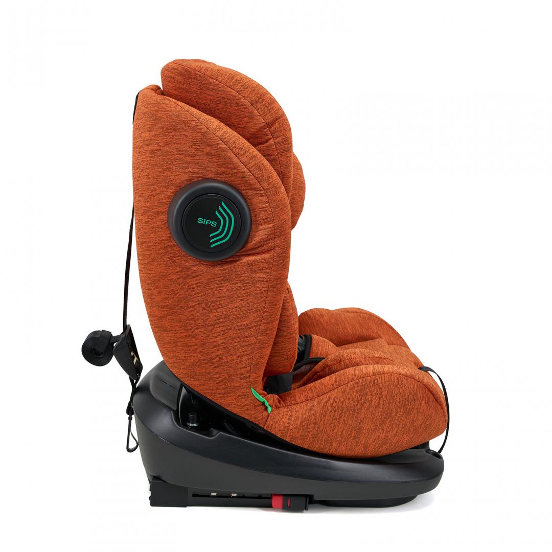 Scaun auto U-Grow Secure+ 40-150 cm ,360 grade , 4 pozitii de ajustare pe spate , 10 pozitii de ajustare a tetierei pe inaltime, Golden Cognac, U-Grow