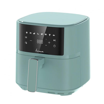 Friteuza cu aer cald Fram FAF-B6GR17SQ, 1700W-2200W, capacitate 5.7L, 8 programe presetate, panou de comanda electronic, timp maxim de preparare: 60 min, Verde