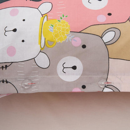 Set De Pat Single Bumbac Animals