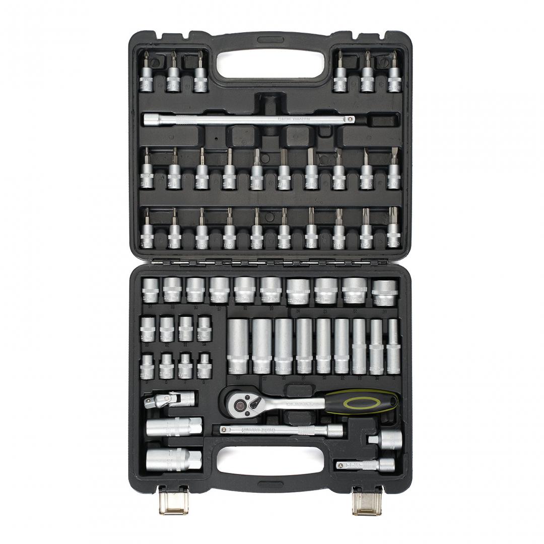 Trusa multifunctionala 61 piese Heinner CTSM015, material chrome-vanadium