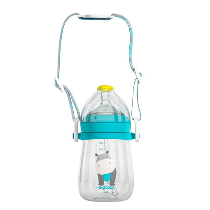 Pachet 3 In 1 Cana 260 Ml Tritan Cu 3 Accesorii Diferite Pentru Baut : Tetina Biberon, Cioc , Pai, Blue, U-Grow