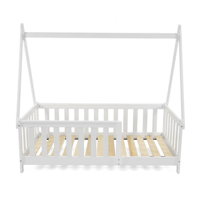 Pat casuta, alb 147.5x75cm, U-Grow