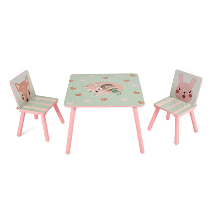 Set 2 Scaune +Birou Pink Forest Ugmbs06-Pkf