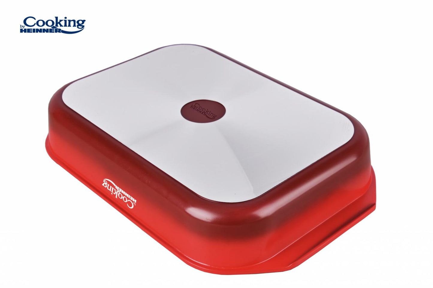 Tava Cooking by Heinner Red Line, aluminiu turnat, acoperire ceramica, 39.5 x 26 x 6.3 cm
