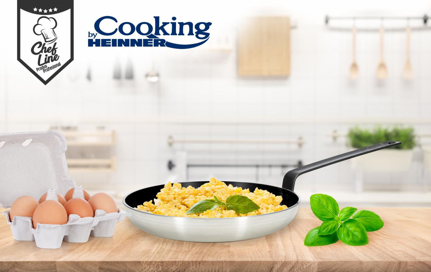 Tigaie Profesionala 28*5.5 Cm, Chef Line, Cooking By Heinner