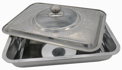 Tava Cuptor Cu Capac, Inox ,35*26*7Cm, Vanora Home