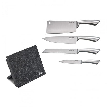 Set Cutite De Bucatarie, 5 Piese,Silver, Cooking By Heinner