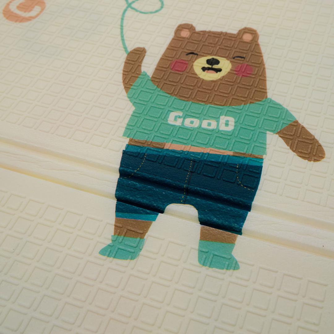 Covor De Joaca Pentru Copii U-Grow, Din Spuma, Pliabil, 2 Fete, Impermeabil, Izolant, Alfabet