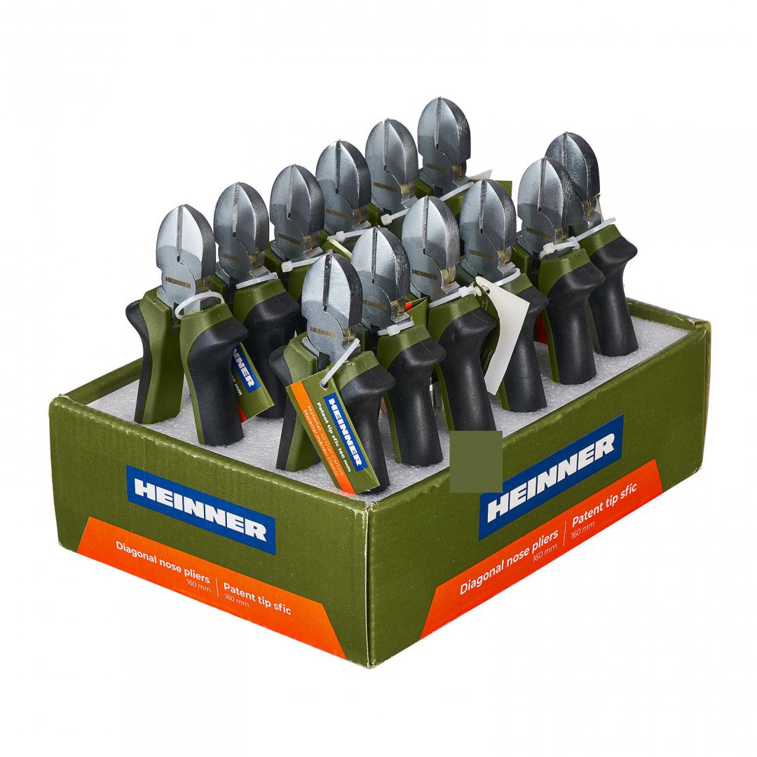 Patent tip Sfic 160mm, otel-carbon, maner plastic, Verde