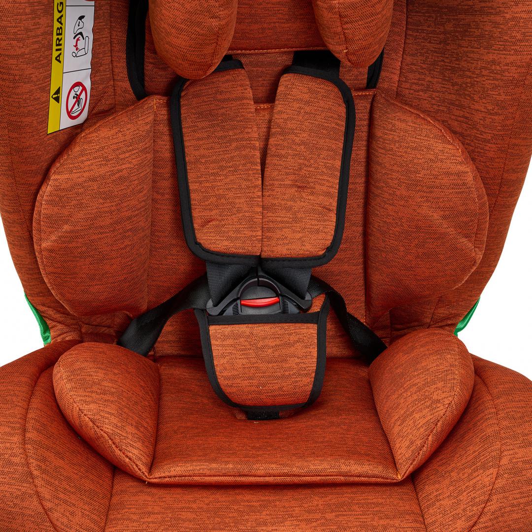 Scaun auto U-Grow Secure+ 40-150 cm ,360 grade , 4 pozitii de ajustare pe spate , 10 pozitii de ajustare a tetierei pe inaltime, Golden Cognac, U-Grow