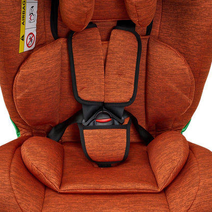 Scaun auto U-Grow Secure+ 40-150 cm ,360 grade , 4 pozitii de ajustare pe spate , 10 pozitii de ajustare a tetierei pe inaltime, Golden Cognac, U-Grow