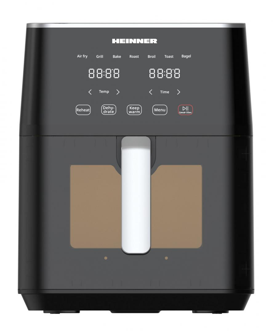 Friteuza cu aer cald Heinner cyclonefry cook HAF-M7BK1800 , 1500-1800w, capacitate 7l, display digital cu control touch, termostat reglabil 40-200 grade, Negru