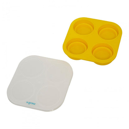 Recipient colapsibil din silicon stocare hrana 4 compartimente, 240 ml, U-Grow