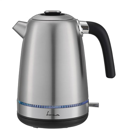 Fierbator electric Fram FEK-M2200SS, 1850-2200w, 1.7l, filtru detasabil, Negru/Gri