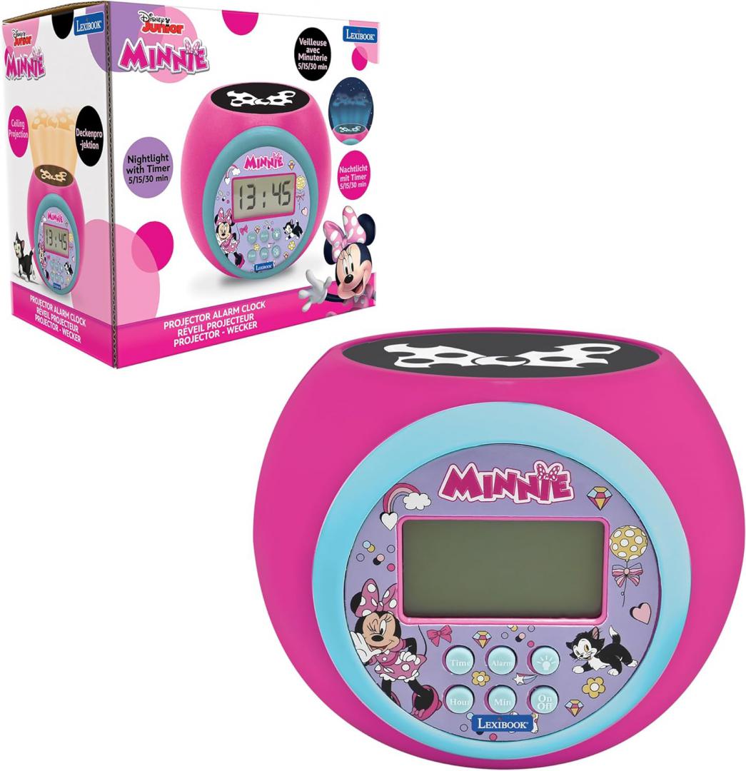 Ceas Desteptator Cu Proiector, Minnie Mouse