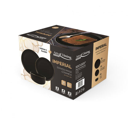 Serviciu de masa Art of Dining by Heinner Imperial, ceramica, 18 piese