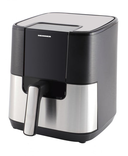 Friteuza cu aer cald Heinner HealthyEra 15 HAF-H6BKS1500, 1500W, capacitate: 5.5L, display digital, control touch, 8 programe, negru/silver