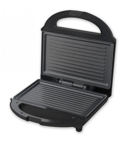 Sandwich maker Heinner SM-H700BK, 700 W, placi antiadezive fixe tip grill, Negru