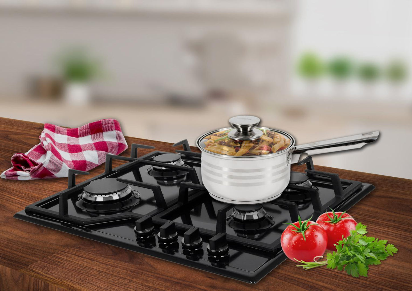 Cratita 1.9L cu capac Cooking by Heinner Myra, inox, inductie, 16 x 9.5 cm