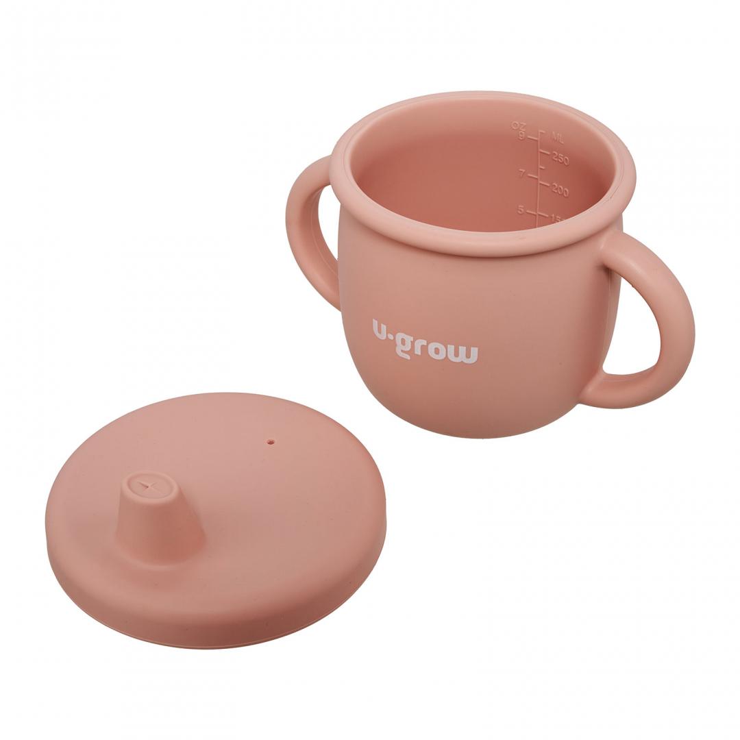 Set Diversificare 3 Piese Silicon : Bol , Farfurie Si Cana Cu Cioc, U-Grow