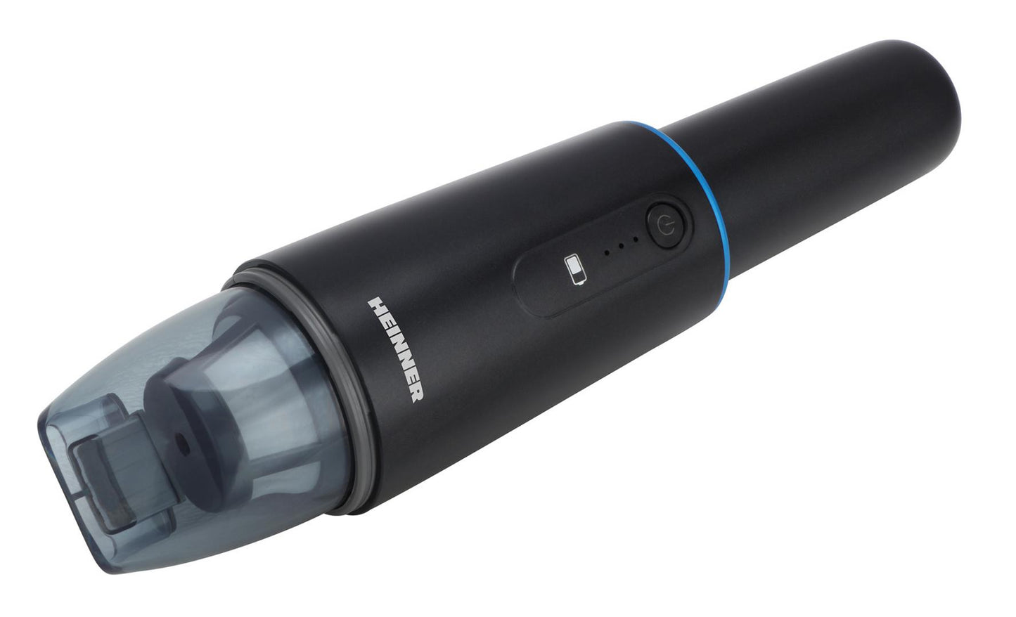 Aspirator de mana Heinner Blackstone HHVC-D7.2BK, 70 w, acumulator li 7.2v, putere absorbtie 5 kpa, indicator led, capacitate recipient praf 50 ml, autonomie 12 min, durata incarcare 3 ore, adaptor USB, accesorii perie 2 in 1, negru