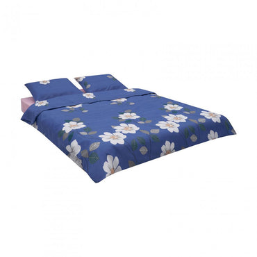 Lenjerie Vanora De Pat King Size Microfibra Blue Daisy