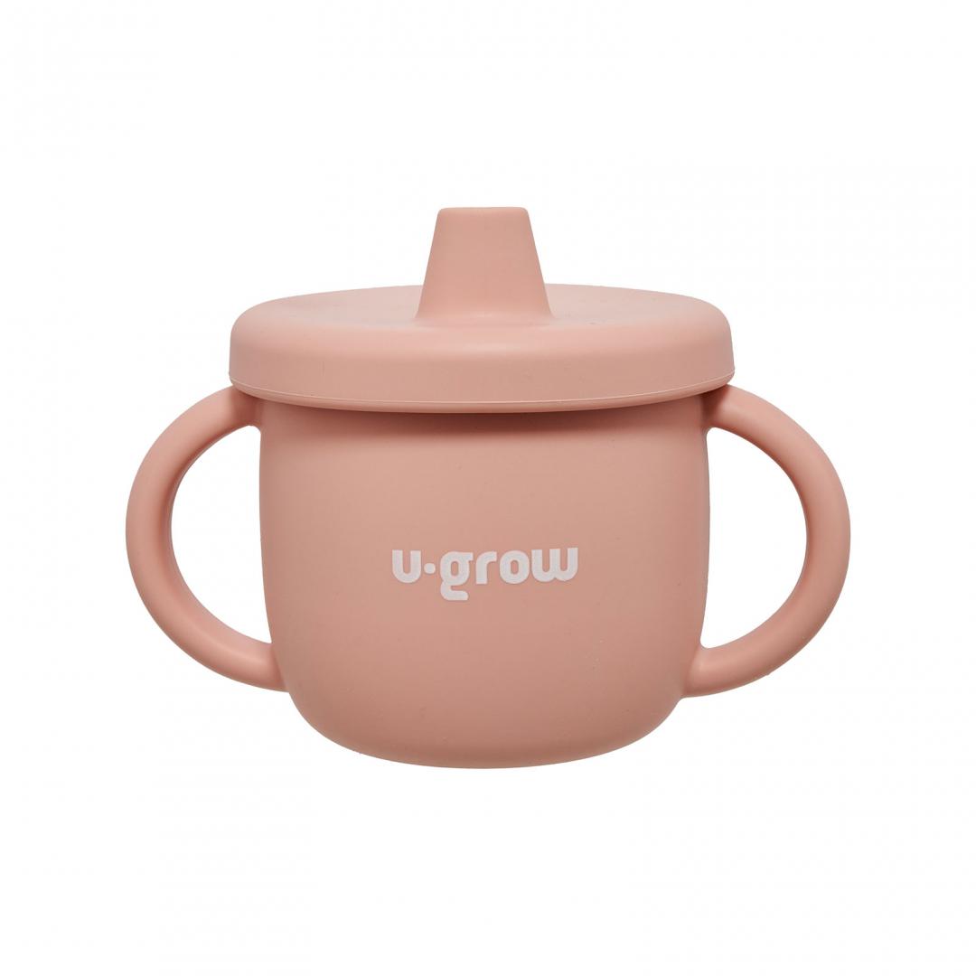 Set Diversificare 3 Piese Silicon : Bol , Farfurie Si Cana Cu Cioc, U-Grow