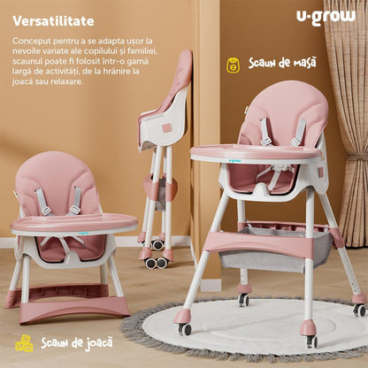 Scaun De Masa 2 In 1, Pliabil, U-Grow