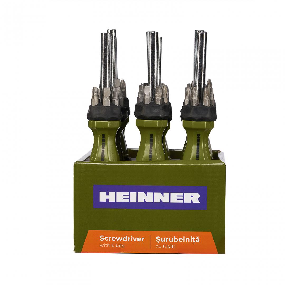 Surubelnita Heinner cu 6 biti 25MM 12 buc/set