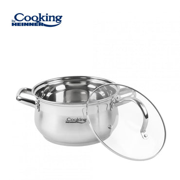 Semioala 3.6L cu capac Cooking by Heinner Amira, inox, 20x11.5 cm
