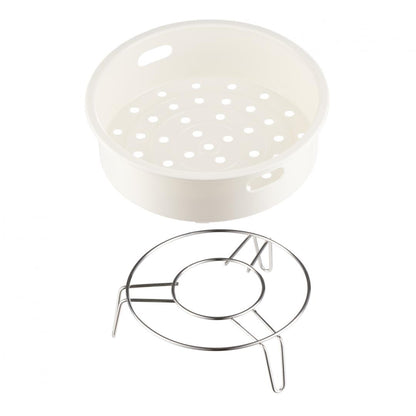 Multicooker cu gatire la presiune FRAM FPCK-R57IX, 1100W, 3.7L, presiune max 0.8bar, 10 programe, Argintiu