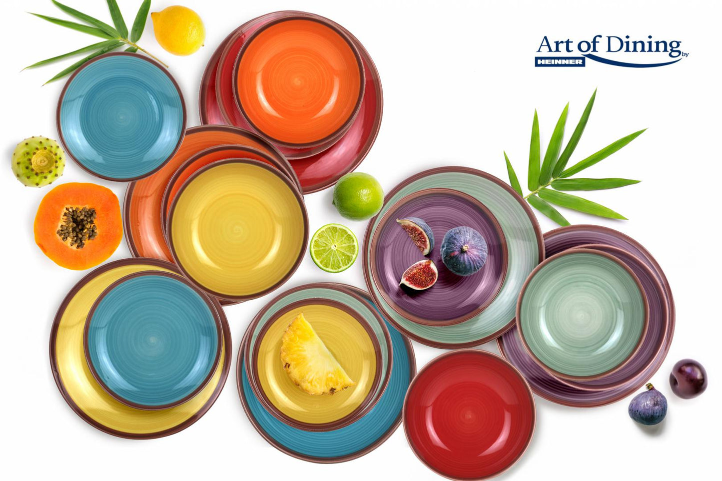 Serviciu de masa Art of Dining by Heinner Aquarelle, ceramica, 18 piese