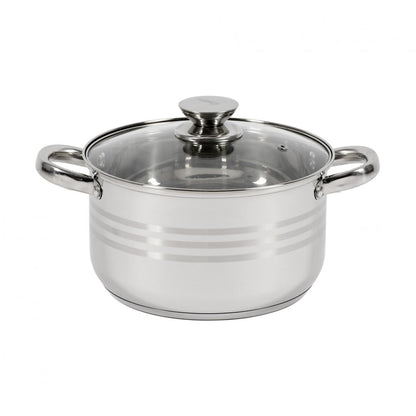 Oala 4.5L cu capac Cooking by Heinner Myra, inox, 22 x 12.5 cm