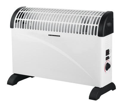 Convector electric Heinner HCVH-Y2000T, 2000 W, termostat reglabil, ventilator Turbo, protectie supraincalzire, alb