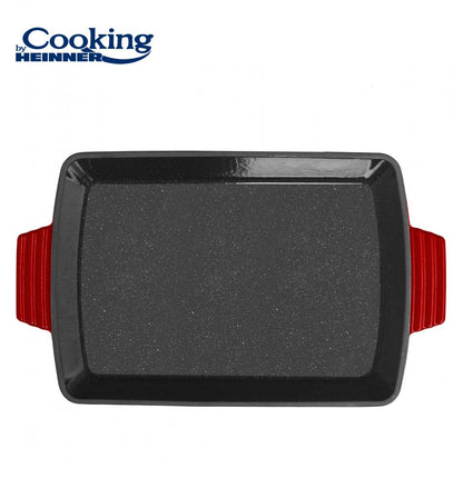 Tava Cooking by Heinner Red Line, fonta emailata, 33 x 23 x 7 cm
