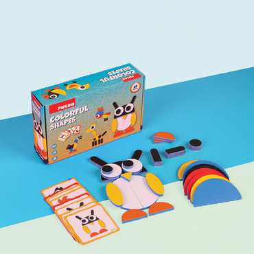 Joc Din Spuma Eva Cu Forme Colorate, 29 Piese, Puedo
