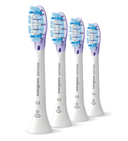 Rezerve Philips Sonicare Gum Care HX9054/87, pachet de 4 capete de periere, Standard, click-on, sincronizarea modurilor BrushSync, Alb