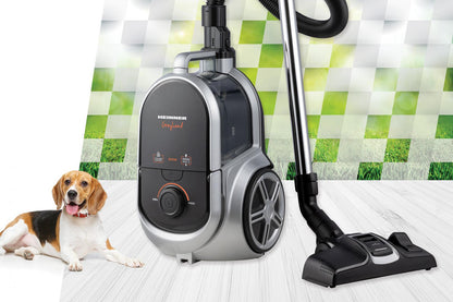 Aspirator fara sac Heinner HVC-M800GREY, sistem ciclonic cu filtru HEPA 12, perie ECO, 800W, putere de absorbtie: 160W, tub telescopic din metal, Gri