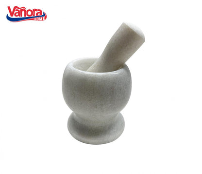 Mojar Cu Pistil Din Marmura, Dia 9.5 Cm, Vanora Home ( Mix Doua Culori In Bax, 3 Buc/ Culoare)