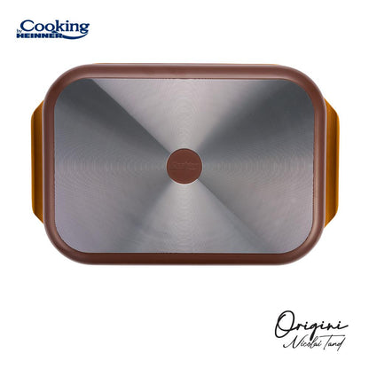 Tava cuptor Cooking by Heinner - Origini Chef Nicolai Tand, aluminiu turnat, invelis ceramic, 39 x 26 x 8.5 cm, 6 L