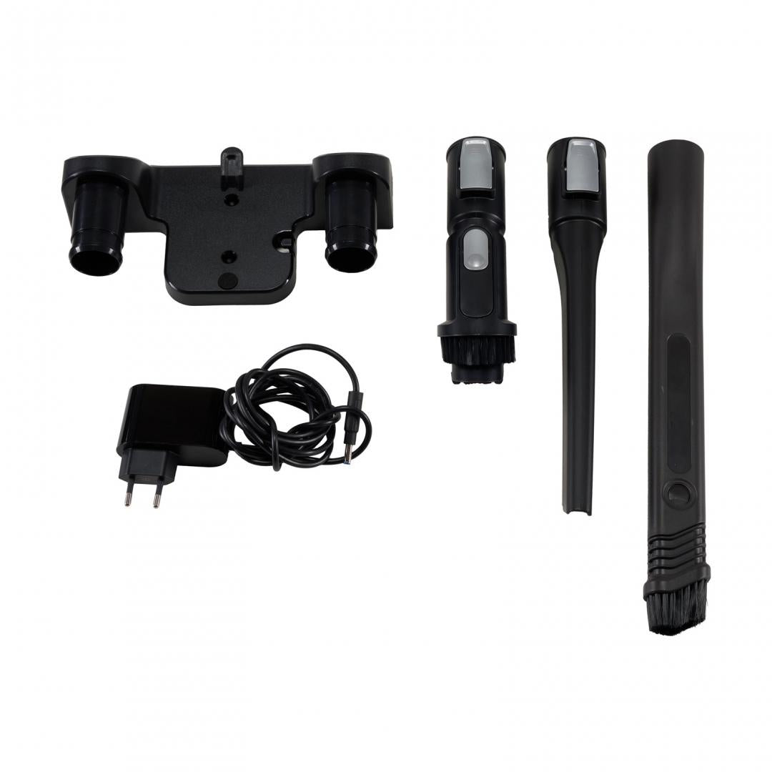 Aspirator vertical HEINNER VERTICLEAN PRO HSVC-MBD25.9S, filtrare ciclonica, acumulator li: 25.9v, putere: 450w si 3 viteze, autonomie max 20 min, display led, capacitate 0.7l, filtru hepa, silver