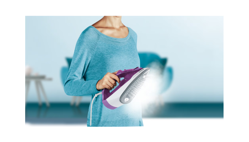Fier de calcat Tefal Express Steam FV2836E0, 2400W, jet de abur 165 g/min, abur variabil 0-35 g/min, 270 ml, violet