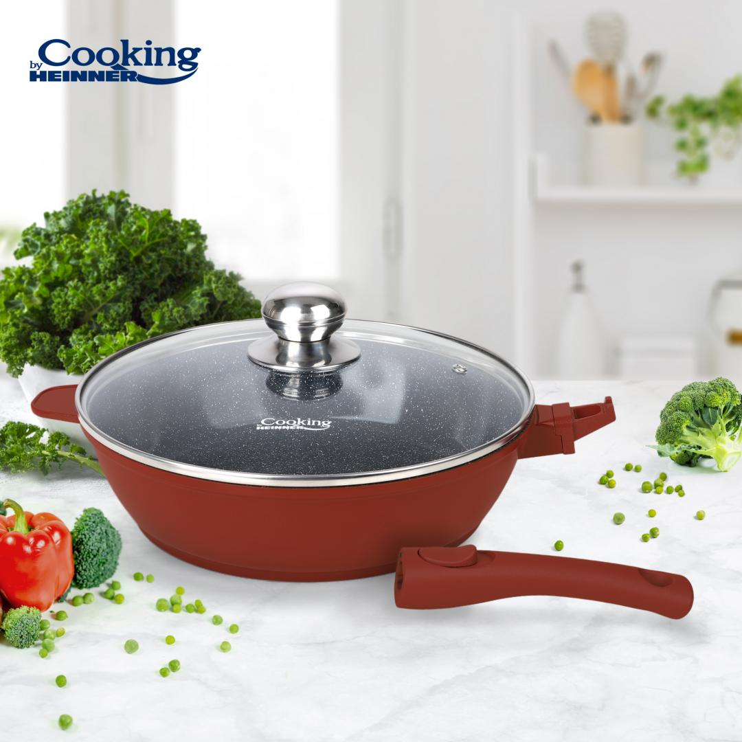 Tigaie Adanca Aluminiu+Capac , Calabria, Cooking By Heinner