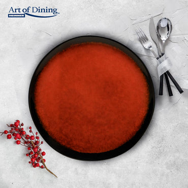 Set 4X Farfurie Intinsa Ceramica 28 Cm, Vulcano, Art Of Dining By Heinner